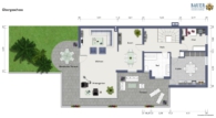 Grundriss OG - Großzügige 5-Zimmer Wohnung mit Garage in Bad Mergentheim