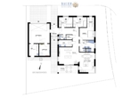 Grundriss - Einfamilienhaus mit Doppelgarage und Garten in Weikersheim
